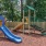a playground with a slide
